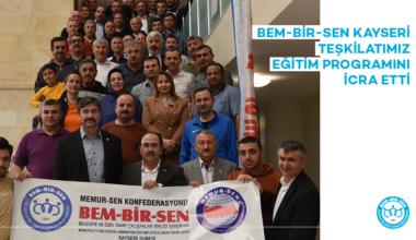 Kayseri Teşkilatımız Eğitim Programını İcra Etti
